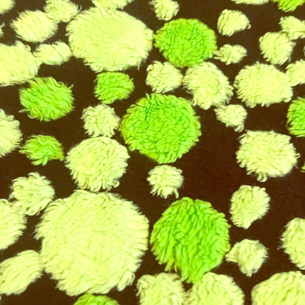 Twin lime green bed spread